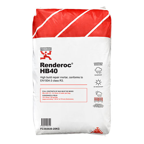 FOSROC RENDEROC HB40 20KG BAG FC302020-20KG