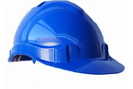 HARD HAT VENTED PUSHLOCK BLUE