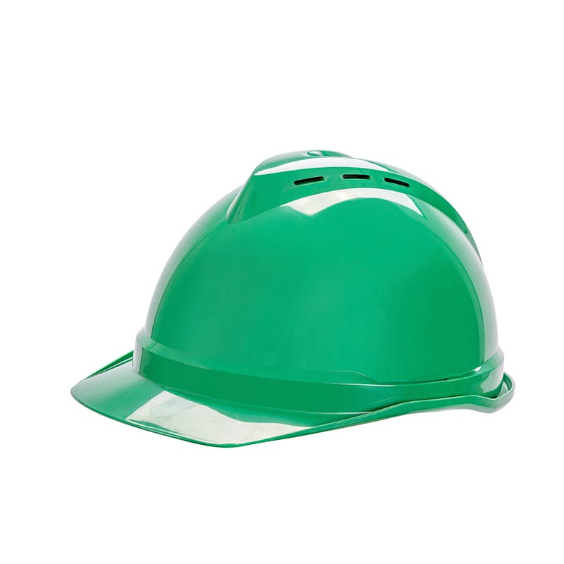 HARD HAT VENTED PUSHLOCK GREEN