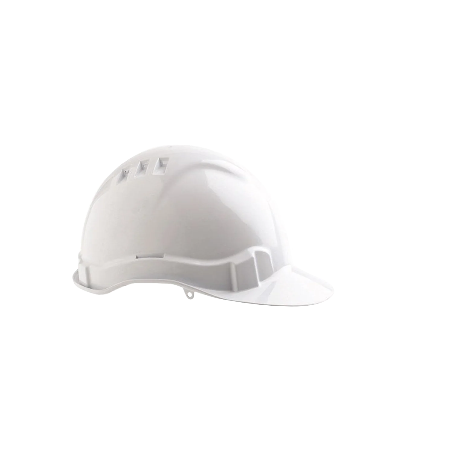 HARD HAT VENTED PUSHLOCK WHITE